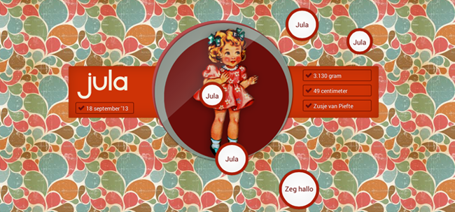 geboortewebsite jula